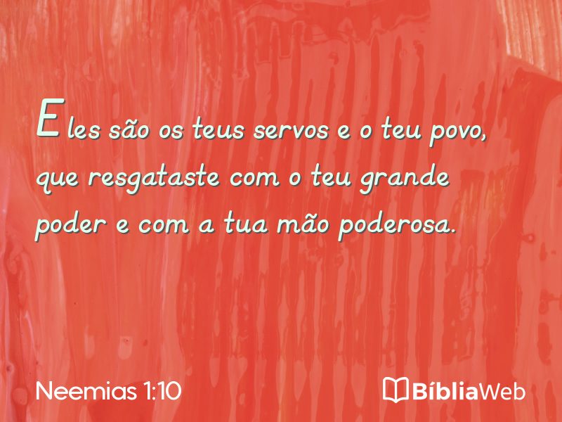 Neemias 1:10 em imagem para compartilhar