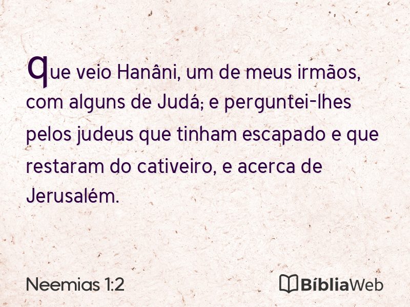Neemias 1:2 em imagem para compartilhar