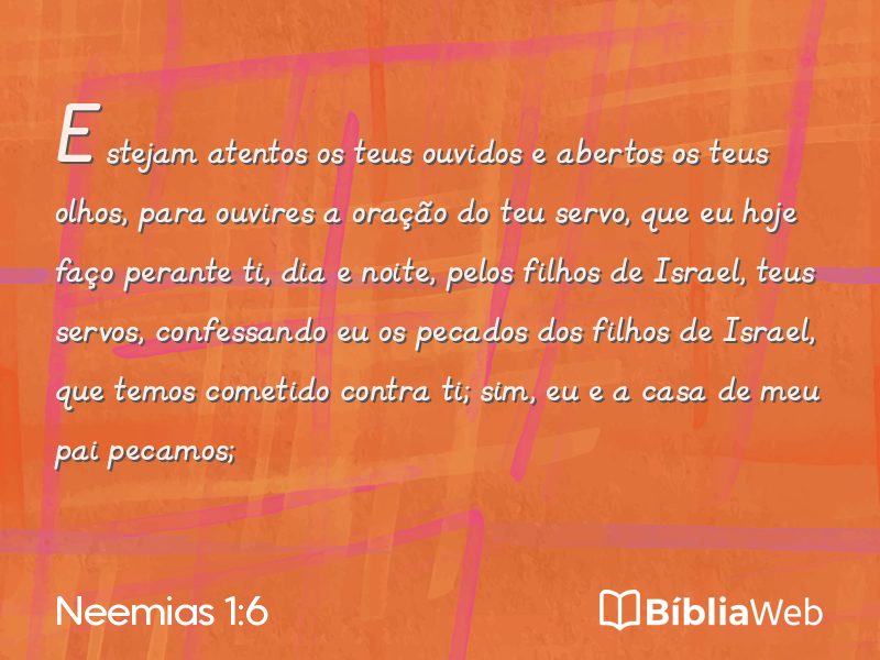 Neemias 1:6 em imagem para compartilhar