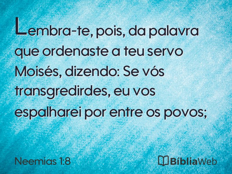 Neemias 1:8 em imagem para compartilhar