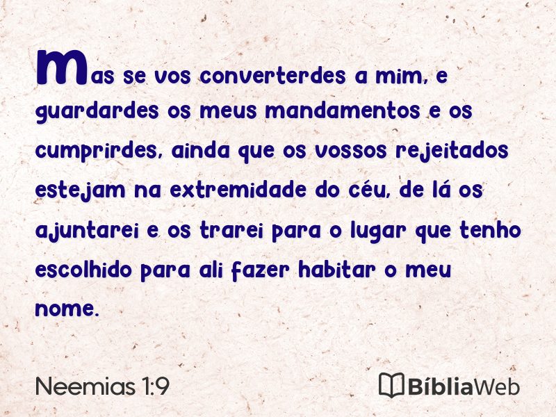 Neemias 1:9 em imagem para compartilhar