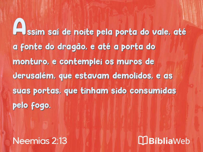 Neemias 2:13 em imagem para compartilhar