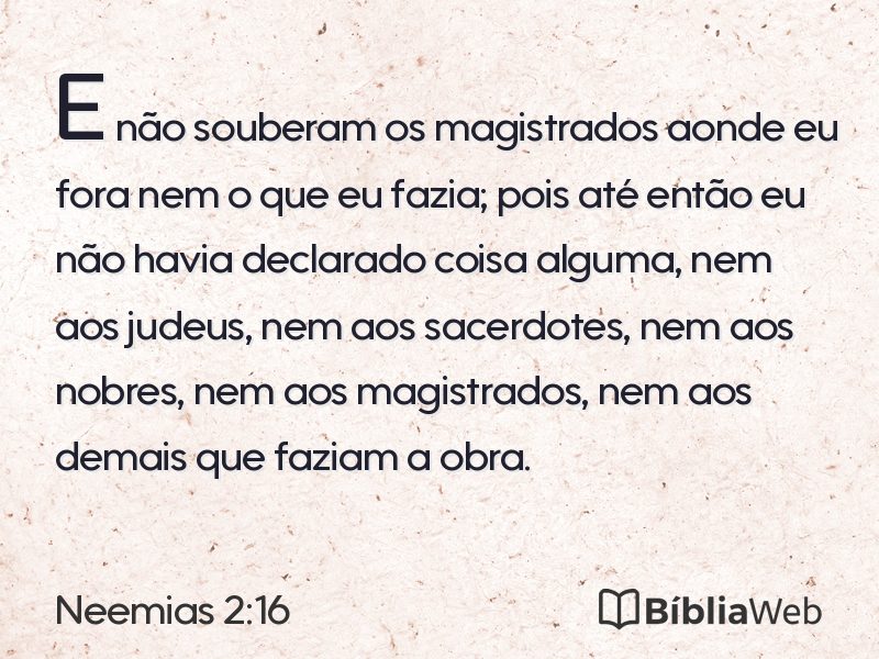 Neemias 2:16 em imagem para compartilhar