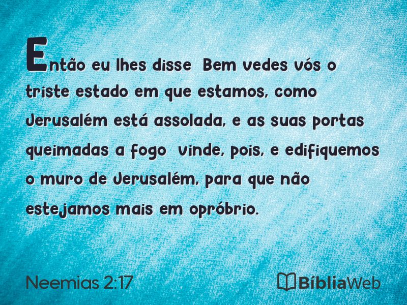 Neemias 2:17 em imagem para compartilhar