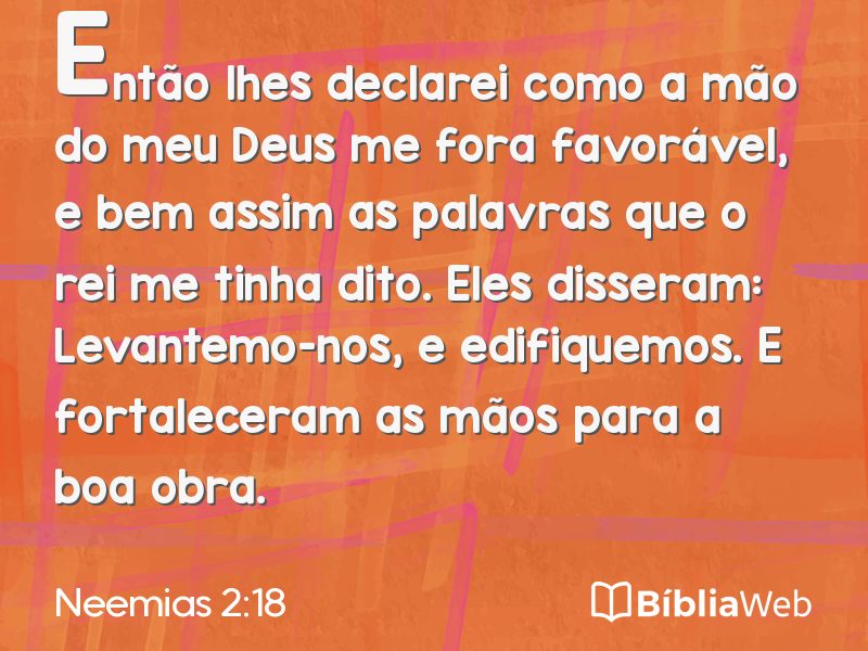 Neemias 2:18 em imagem para compartilhar