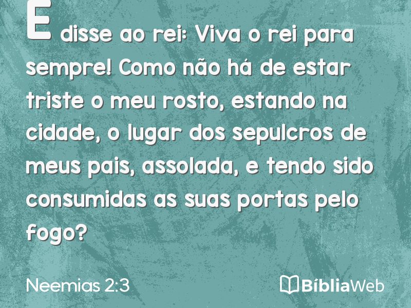 Neemias 2:3 em imagem para compartilhar