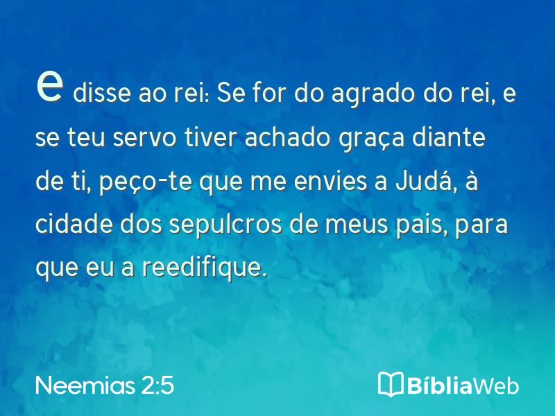 Neemias 2:5 em imagem para compartilhar