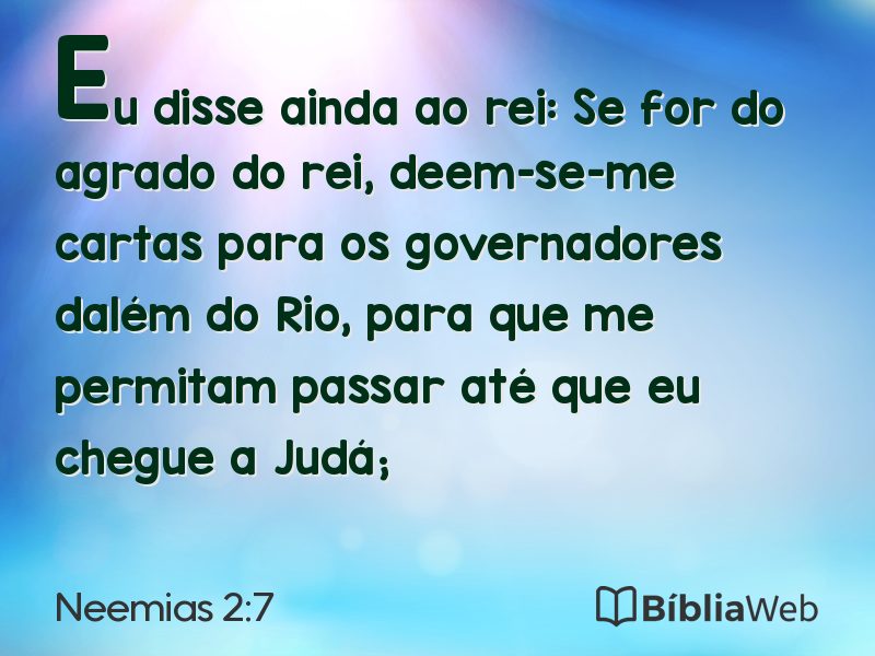 Neemias 2:7 em imagem para compartilhar