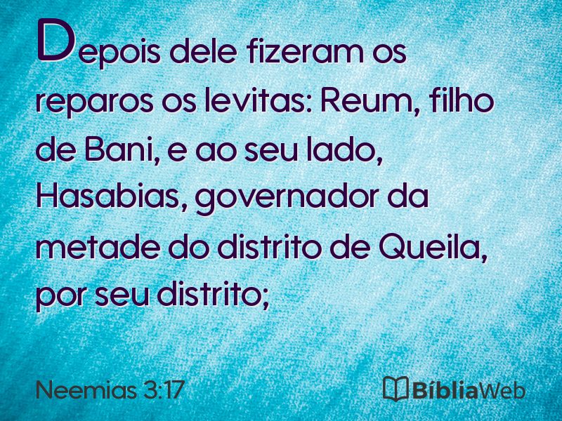 Neemias 3:17 em imagem para compartilhar