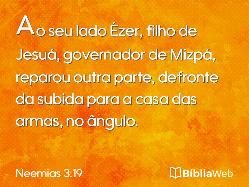Neemias 3:19 em imagem para compartilhar
