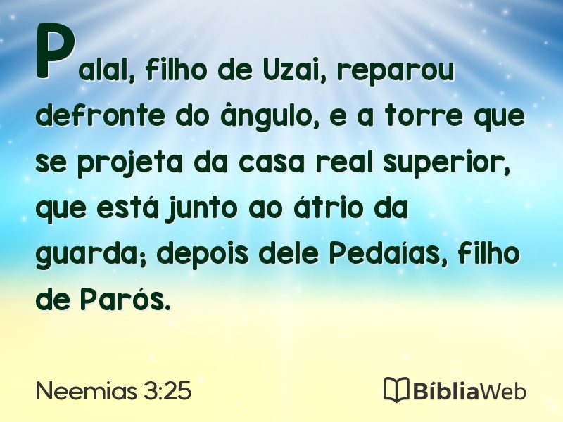 Neemias 3:25 em imagem para compartilhar