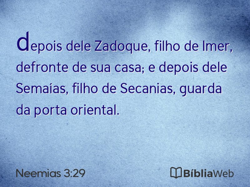 Neemias 3:29 em imagem para compartilhar