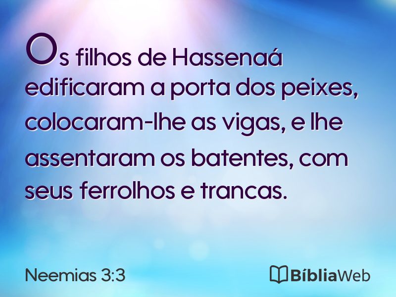 Neemias 3:3 em imagem para compartilhar