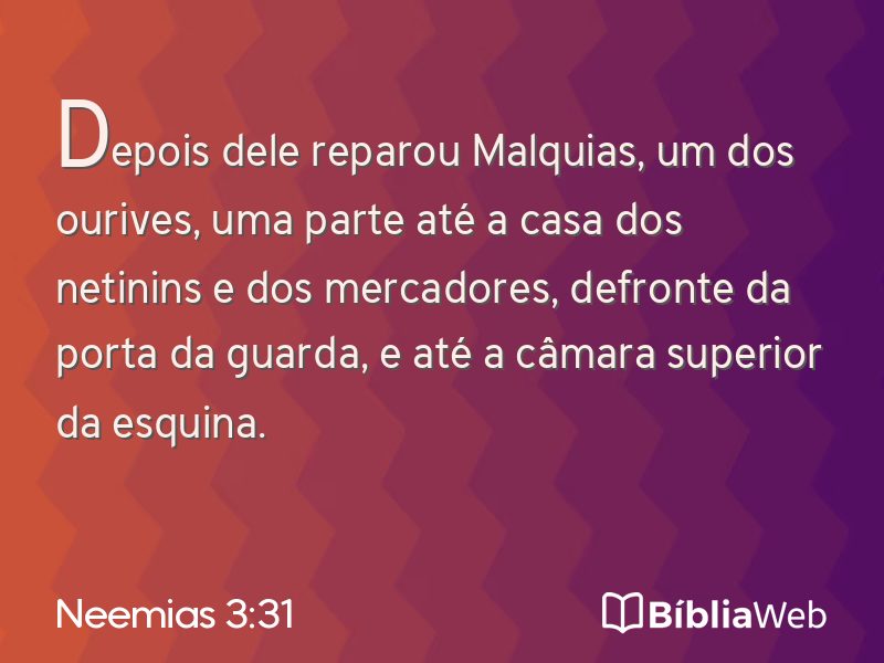Neemias 3:31 em imagem para compartilhar
