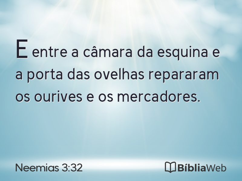 Neemias 3:32 em imagem para compartilhar