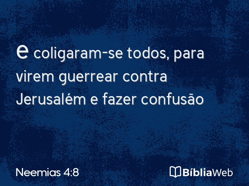 Neemias 4:8 em imagem para compartilhar