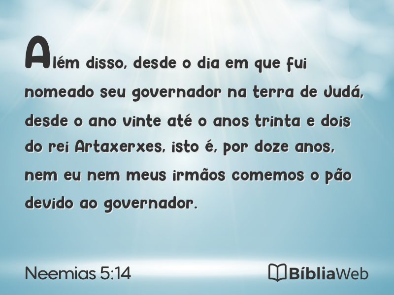 Neemias 5:14 em imagem para compartilhar