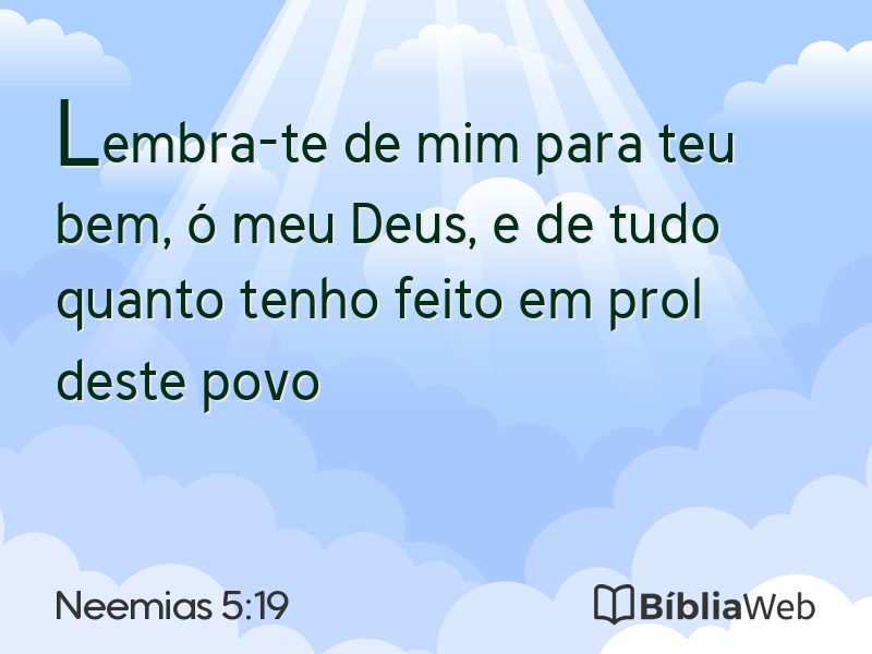 Neemias 5:19 em imagem para compartilhar