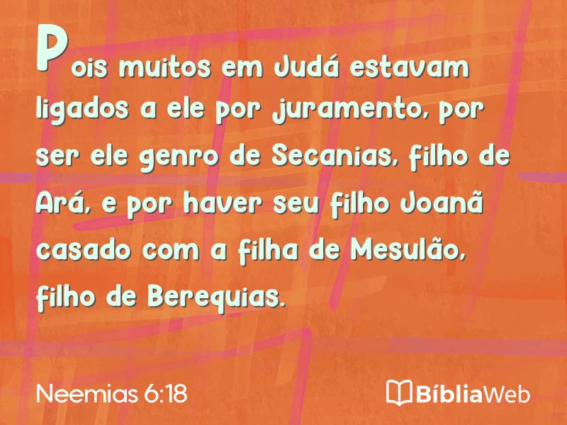 Neemias 6:18 em imagem para compartilhar