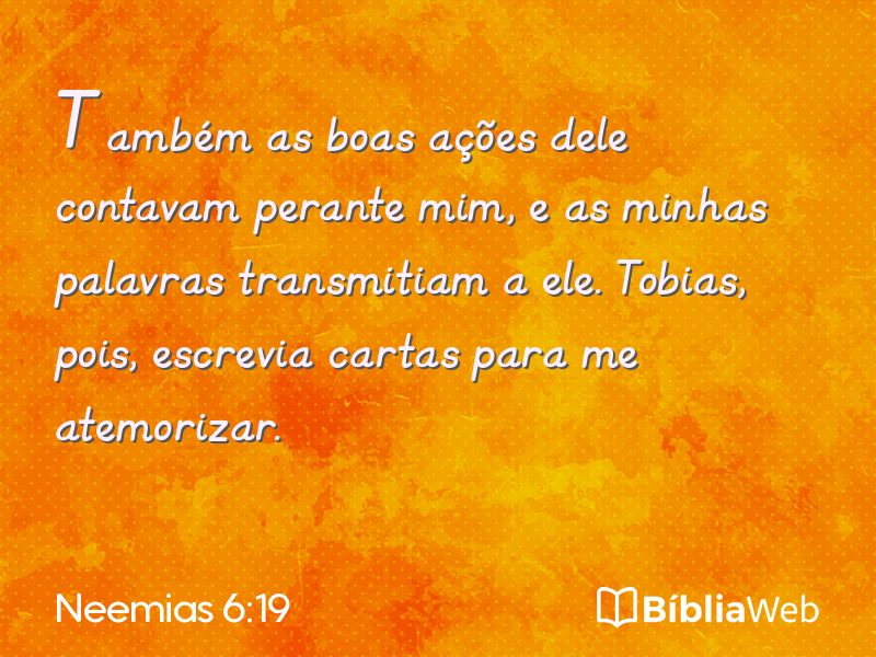 Neemias 6:19 em imagem para compartilhar