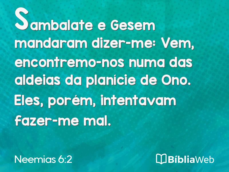 Neemias 6:2 em imagem para compartilhar