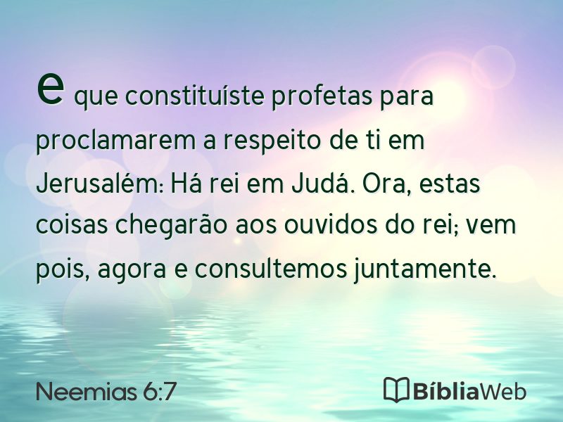Neemias 6:7 em imagem para compartilhar