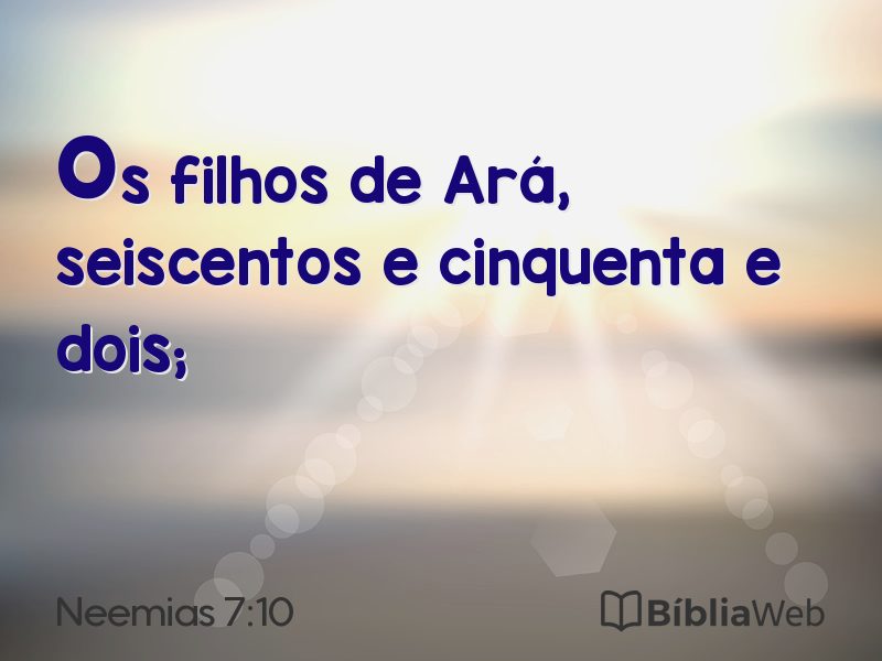 Neemias 7:10 em imagem para compartilhar