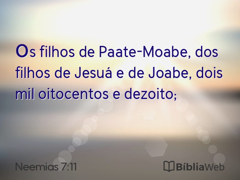 Neemias 7:11 em imagem para compartilhar