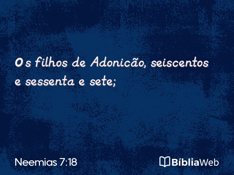 Neemias 7:18 em imagem para compartilhar