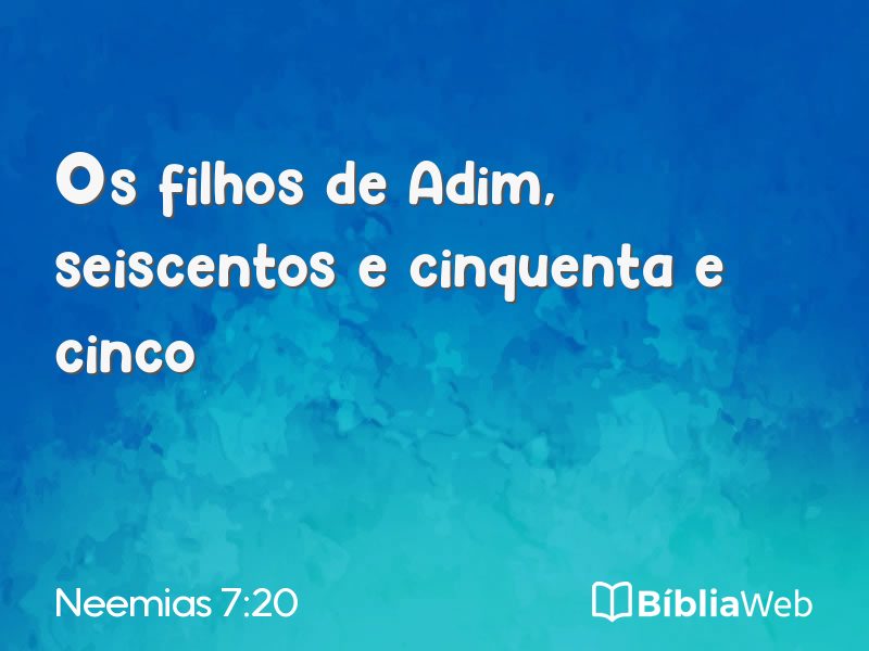 Neemias 7:20 em imagem para compartilhar
