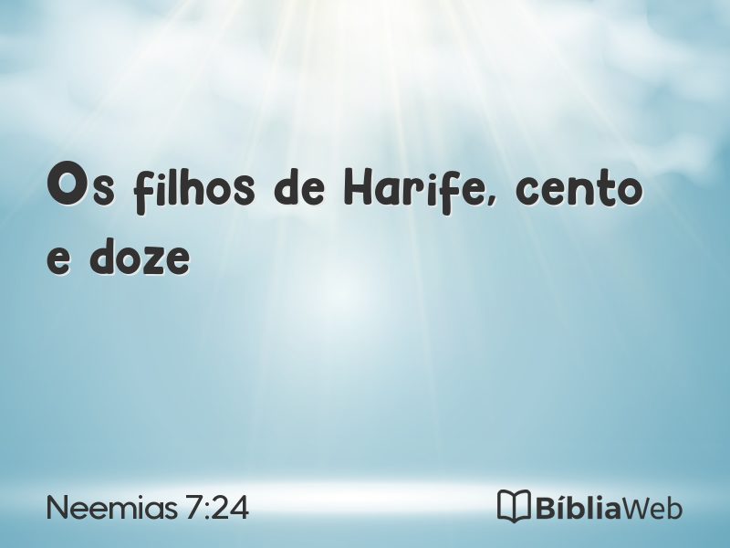 Neemias 7:24 em imagem para compartilhar