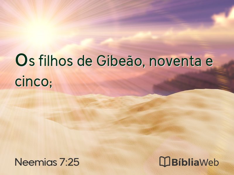 Neemias 7:25 em imagem para compartilhar
