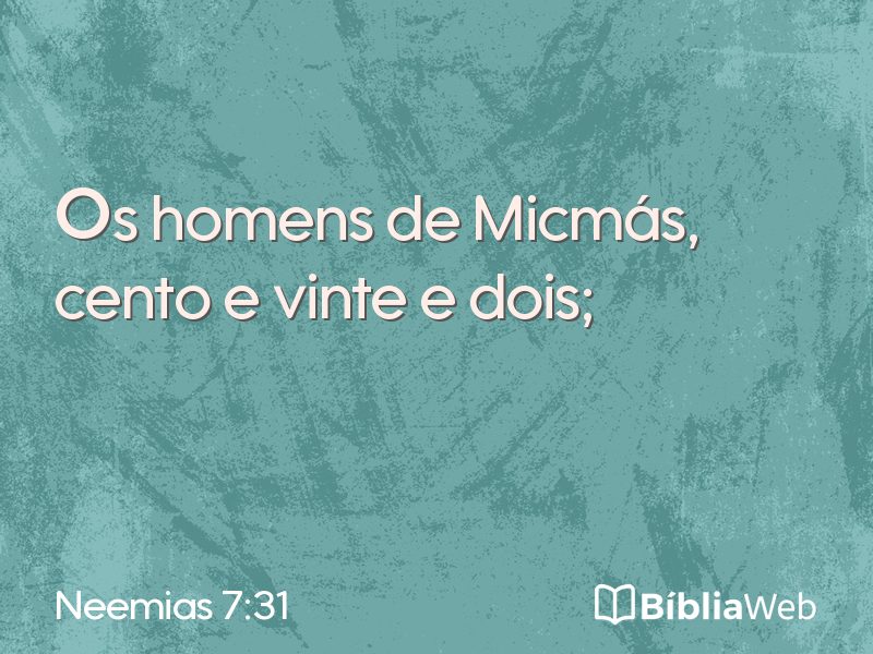 Neemias 7:31 em imagem para compartilhar