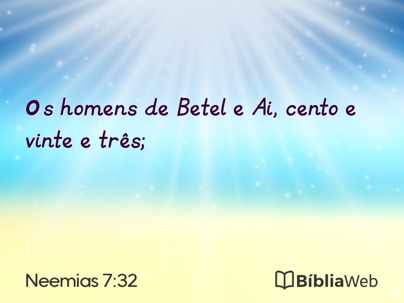 Neemias 7:32 em imagem para compartilhar