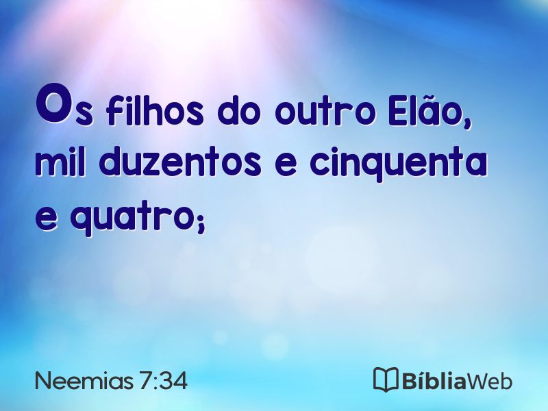 Neemias 7:34 em imagem para compartilhar