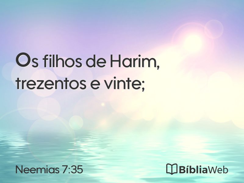 Neemias 7:35 em imagem para compartilhar