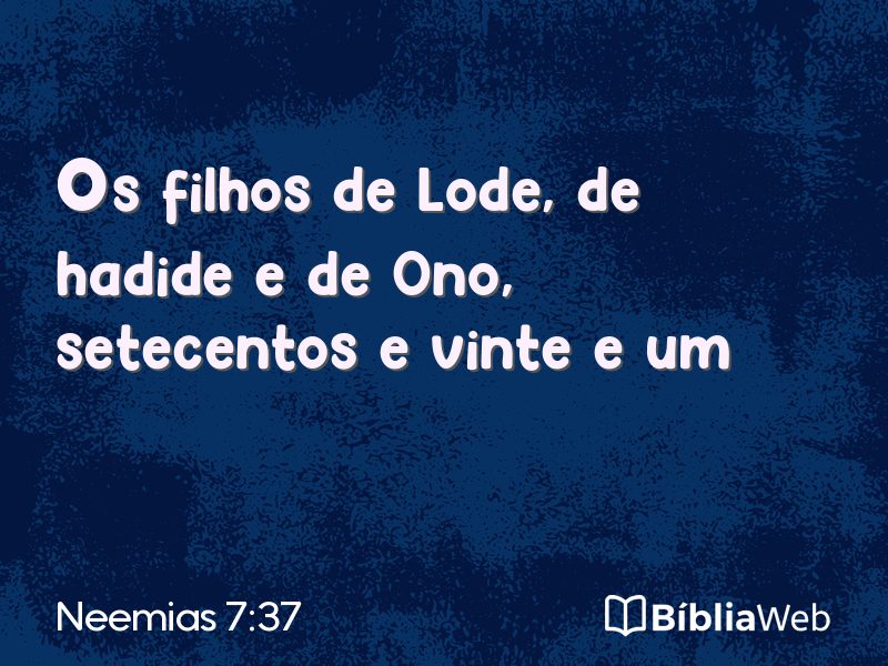 Neemias 7:37 em imagem para compartilhar