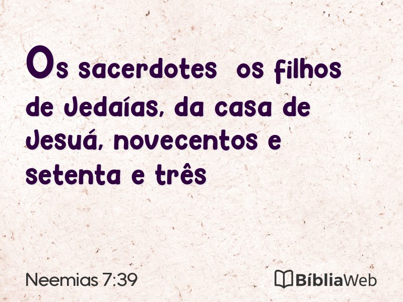 Neemias 7:39 em imagem para compartilhar