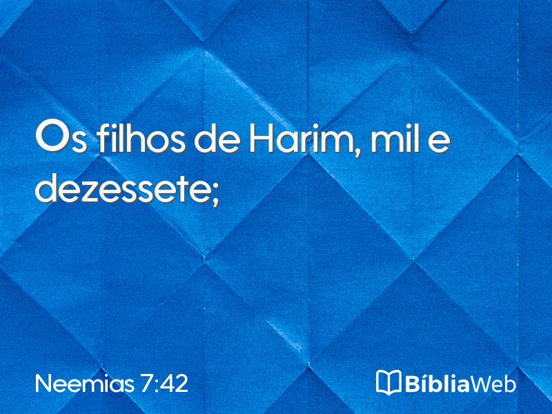 Neemias 7:42 em imagem para compartilhar