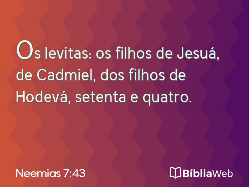 Neemias 7:43 em imagem para compartilhar