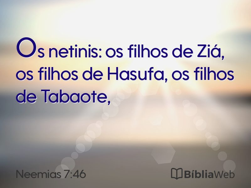 Neemias 7:46 em imagem para compartilhar