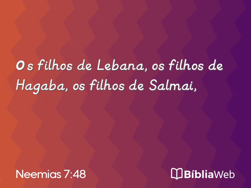 Neemias 7:48 em imagem para compartilhar