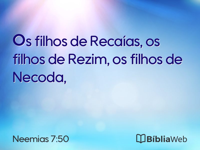 Neemias 7:50 em imagem para compartilhar