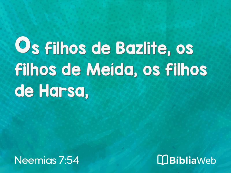 Neemias 7:54 em imagem para compartilhar
