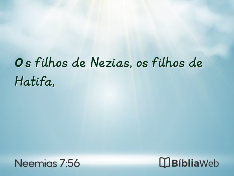 Neemias 7:56 em imagem para compartilhar