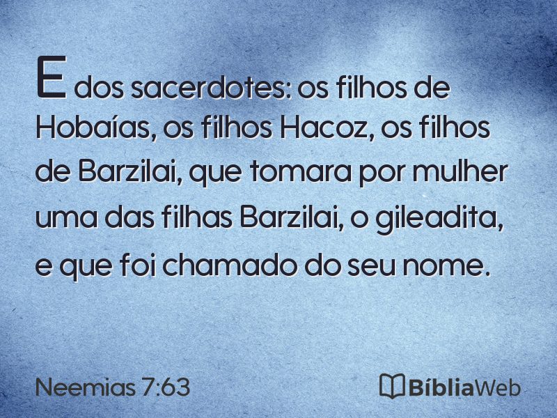 Neemias 7:63 em imagem para compartilhar