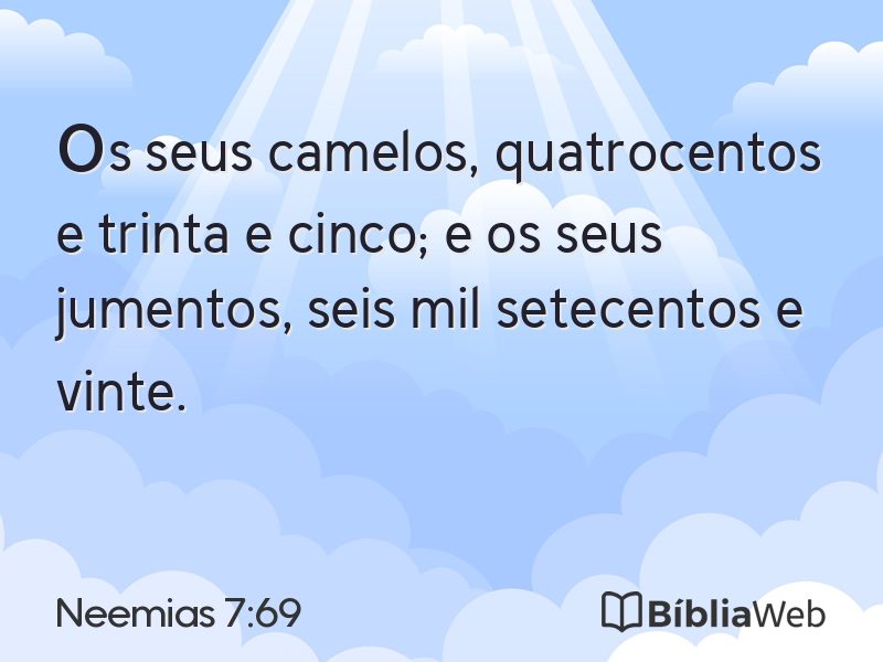 Neemias 7:69 em imagem para compartilhar