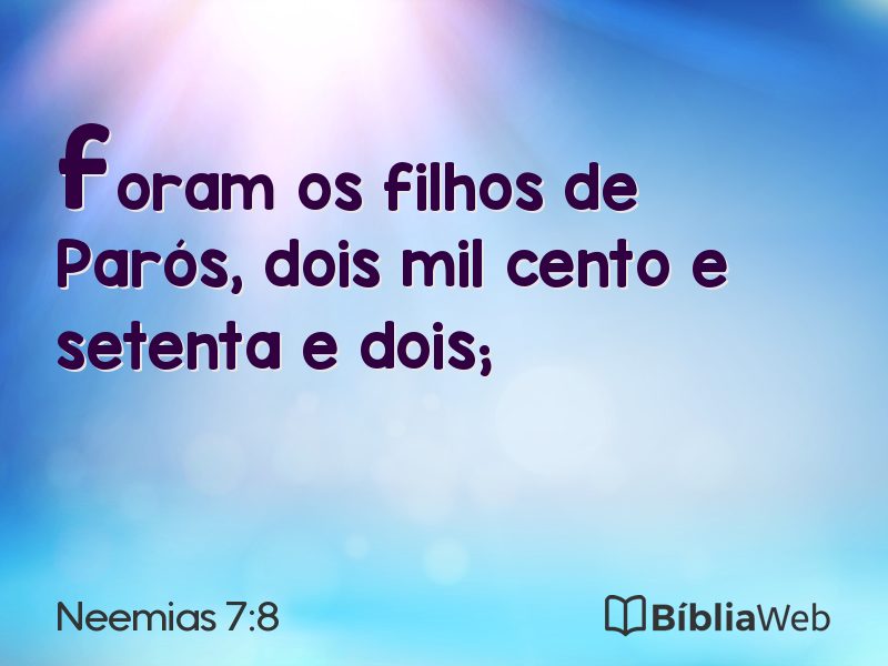 Neemias 7:8 em imagem para compartilhar