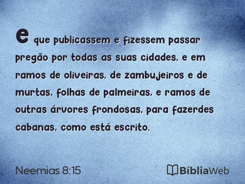 Neemias 8:15 em imagem para compartilhar