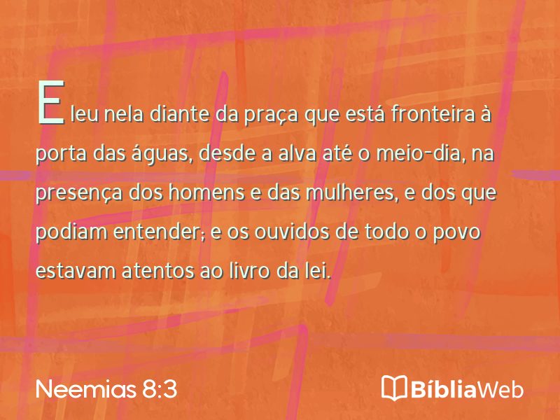 Neemias 8:3 em imagem para compartilhar